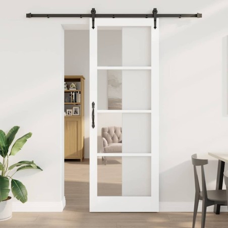 Porte coulissante avec kit matériel 'ORKDAL'blanche 83x232 cm 