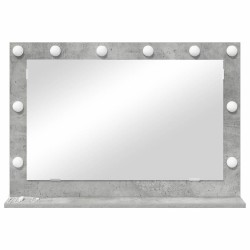 Miroir de beauté Gris béton Verre 80 x 55 x 18 cm Miroir 