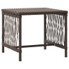 Ensemble de chaises longues 3 pièces Marron et crème 
