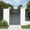 Portail de jardin anthracite 105 x 200 cm acier 