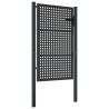 Portail de jardin anthracite 105 x 200 cm acier 