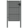 Portail de jardin anthracite 105 x 200 cm acier 