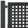 Portail de jardin anthracite 105 x 200 cm acier 