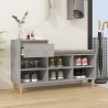 Armoire à chaussures Gris béton 102x36x60 cm Bois d'ingénierie 