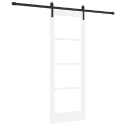 Porte coulissante avec quincaillerie 'ORKDAL'blanche 73,5 x 198,5 cm 