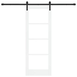 Porte coulissante avec quincaillerie 'ORKDAL'blanche 73,5 x 198,5 cm 