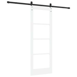 Porte coulissante avec quincaillerie 'ORKDAL'blanche 73,5 x 198,5 cm 