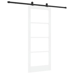 Porte coulissante avec kit de quincaillerie 'ORKDAL'blanche 83x202 cm 