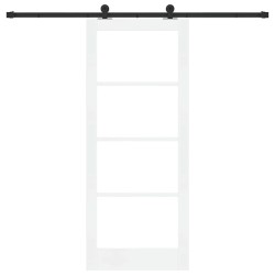 Porte coulissante avec kit de quincaillerie 'ORKDAL'blanche 83x202 cm 