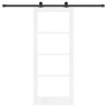 Porte coulissante avec kit de quincaillerie 'ORKDAL'blanche 83x202 cm 