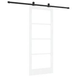 Porte coulissante avec kit de quincaillerie 'ORKDAL'blanche 83x202 cm 