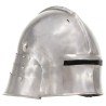 Casque de chevalier médiéval antique pour GN Argenté Acier 