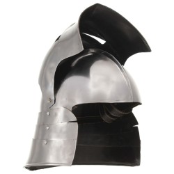 Casque de chevalier médiéval antique pour GN Argenté Acier 