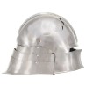 Casque de chevalier médiéval antique pour GN Argenté Acier 