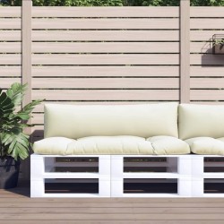 Coussins de palette lot de 2 sable tissu 
