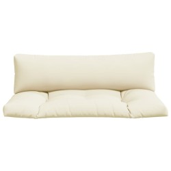Coussins de palette lot de 2 sable tissu 