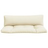 Coussins de palette lot de 2 sable tissu 