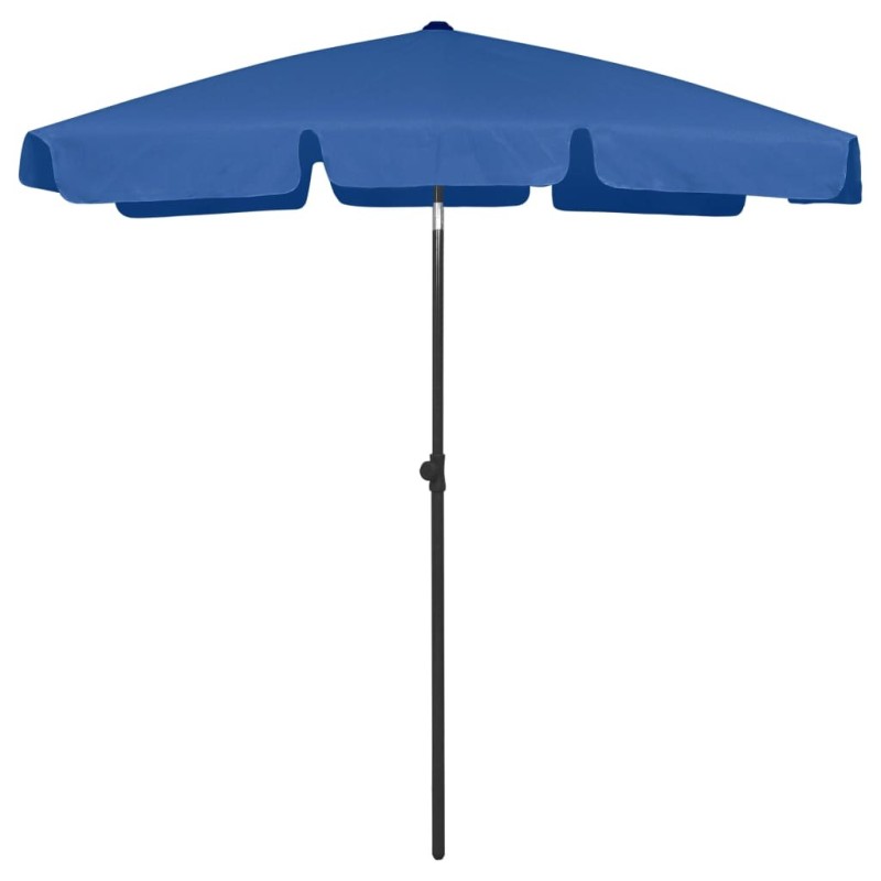 Parasol de plage bleu azuré 180x120 cm Parasol de plage bleu azuré 180x120 cm