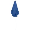 Parasol de plage bleu azuré 180x120 cm 
