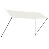 Auvent rétractable avec LED 400x150 cm Crème 