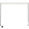 Auvent rétractable avec LED 400x150 cm Crème 