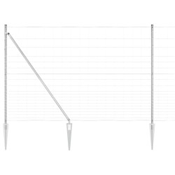 Clôture de champs 1,6x25 m en acier galvanisé 
