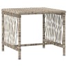 Chaise Longue Ensemble de 3 Gris clair et gris foncé 