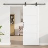 Porte Coulissante avec Kit Matériel 'ORKDAL'en Bois Massif de Pin Blanc 