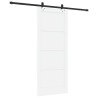 Porte Coulissante avec Kit Matériel 'ORKDAL'en Bois Massif de Pin Blanc 
