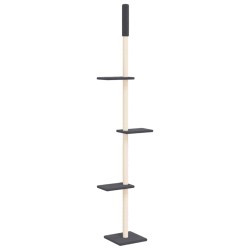 Arbre à chat du sol au plafond Gris foncé 267,5-297,5 cm 