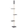 Arbre à chat du sol au plafond Gris foncé 267,5-297,5 cm 