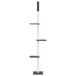 Arbre à chat du sol au plafond Gris foncé 267,5-297,5 cm 