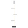 Arbre à chat du sol au plafond Gris foncé 267,5-297,5 cm 