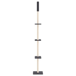 Arbre à chat du sol au plafond Gris foncé 267,5-297,5 cm 