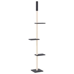 Arbre à chat du sol au plafond Gris foncé 267,5-297,5 cm 