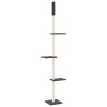 Arbre à chat du sol au plafond Gris foncé 267,5-297,5 cm 