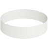 Grand pot en métal Acier/Blanc Acier revêtu de poudre Grand 