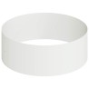 Grand pot en métal Acier/Blanc Acier revêtu de poudre Grand 