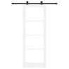 Porte coulissante avec kit de quincaillerie 'ORKDAL'blanche 78x211 cm 