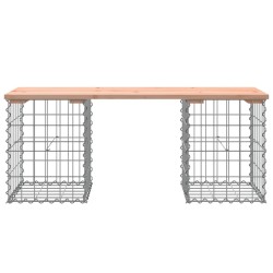 Banc de jardin design gabion 103x31x42cm bois massif de douglas 