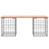 Banc de jardin design gabion 103x31x42cm bois massif de douglas 