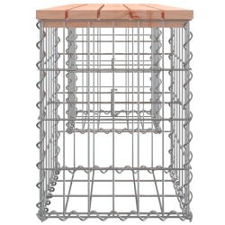 Banc de jardin design gabion 103x31x42cm bois massif de douglas 