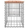 Banc de jardin design gabion 103x31x42cm bois massif de douglas 