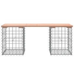 Banc de jardin design gabion 103x31x42cm bois massif de douglas 
