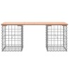 Banc de jardin design gabion 103x31x42cm bois massif de douglas 