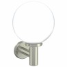 Appliques murales extérieures 2 pcs Argent en acier inoxydable IP44 