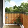 Paravent de balcon marron clair 400x90 cm résine tressée 