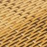 Paravent de balcon marron clair 400x90 cm résine tressée 