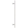 Poignées d'armoire 20 pcs argenté 224 mm acier inoxydable 