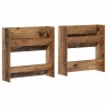 Cabinets à chaussures muraux 2 pcs Vieux bois 60 x 18 x 60 cm 